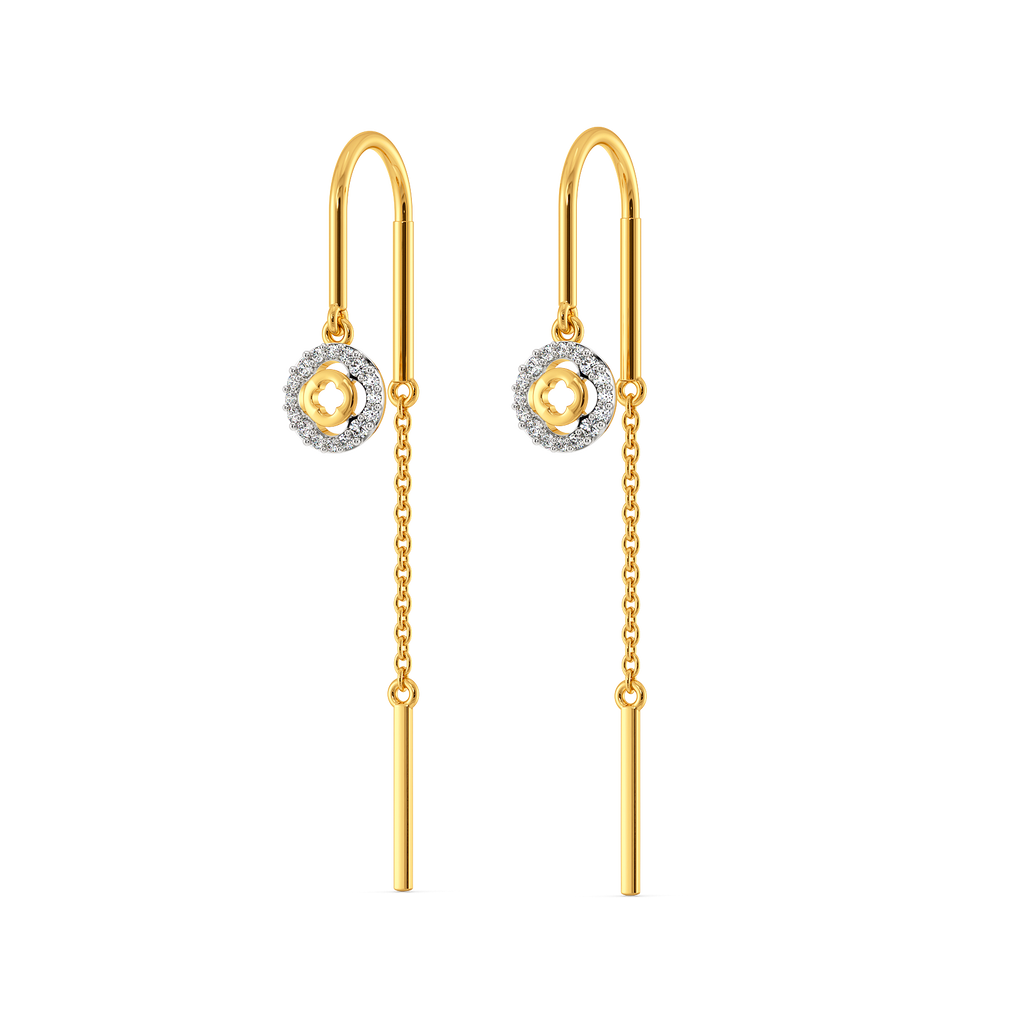 Clover Halo Diamond Earrings