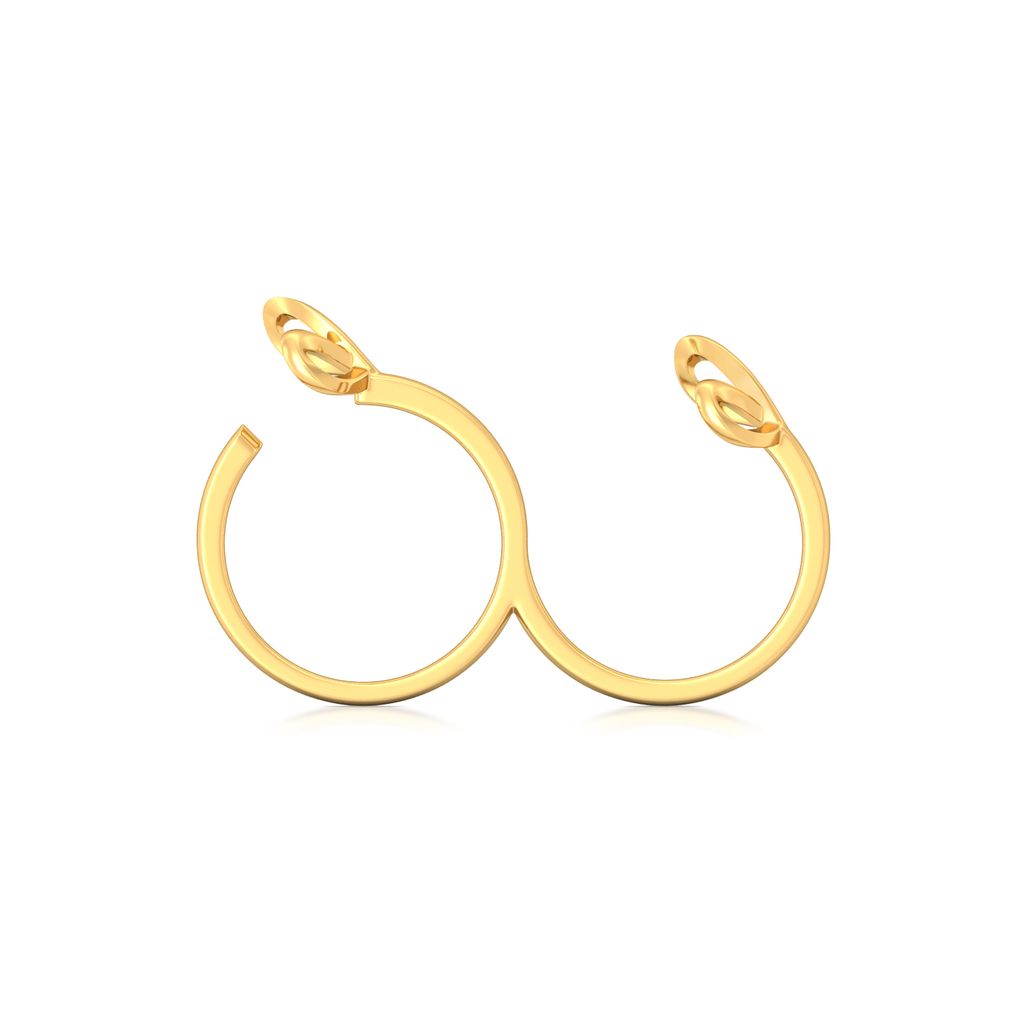 Twin Loop Gold Rings image
