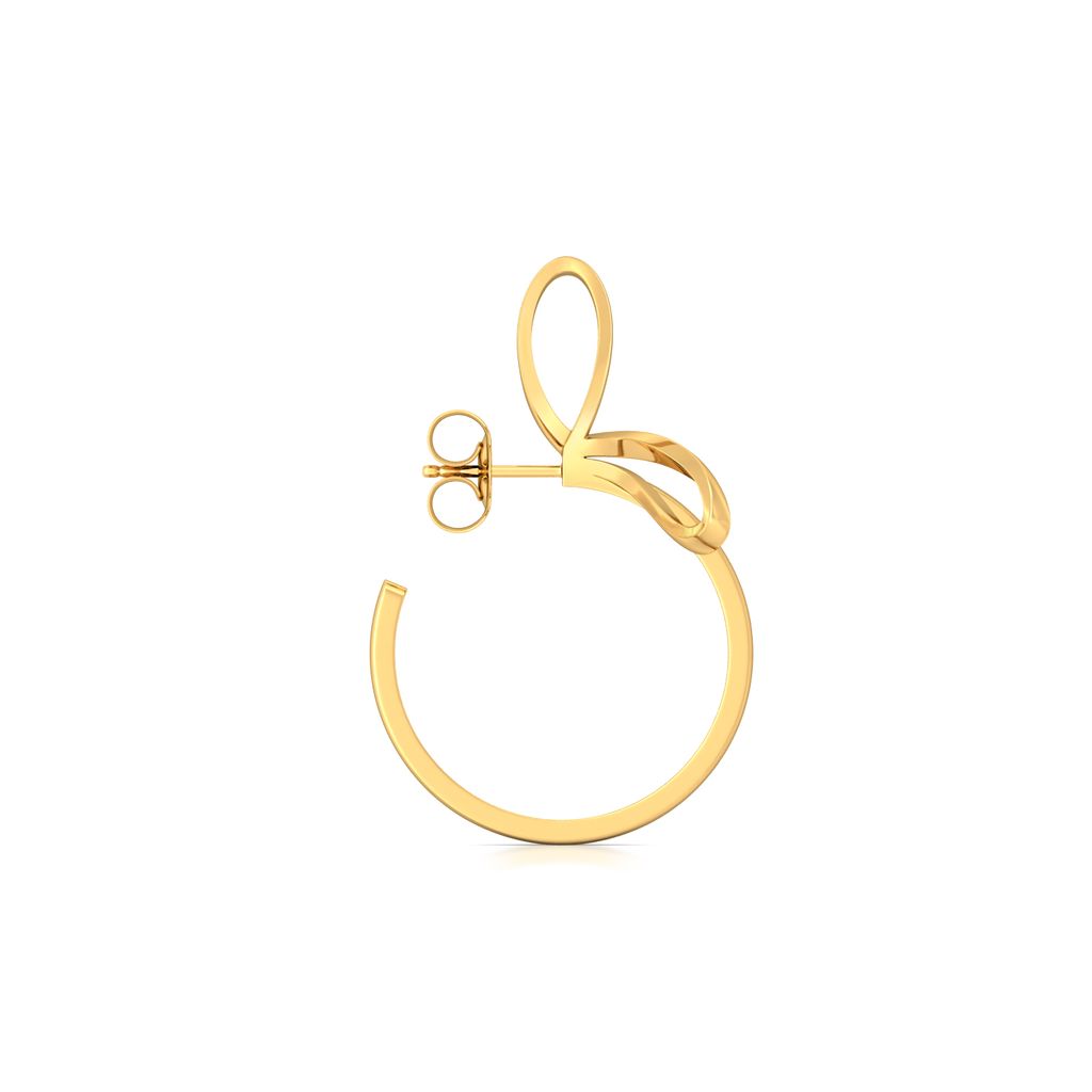 Twin Loop Gold Earrings
