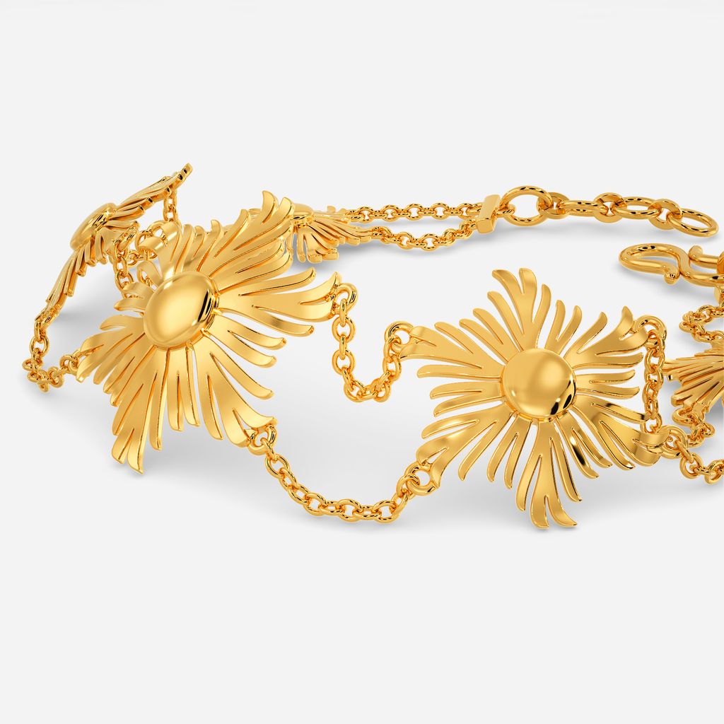 Whimsical Sun Gold Bracelets