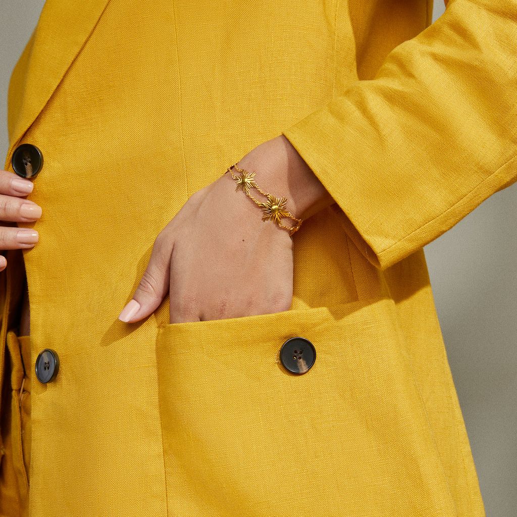 Whimsical Sun Gold Bracelets