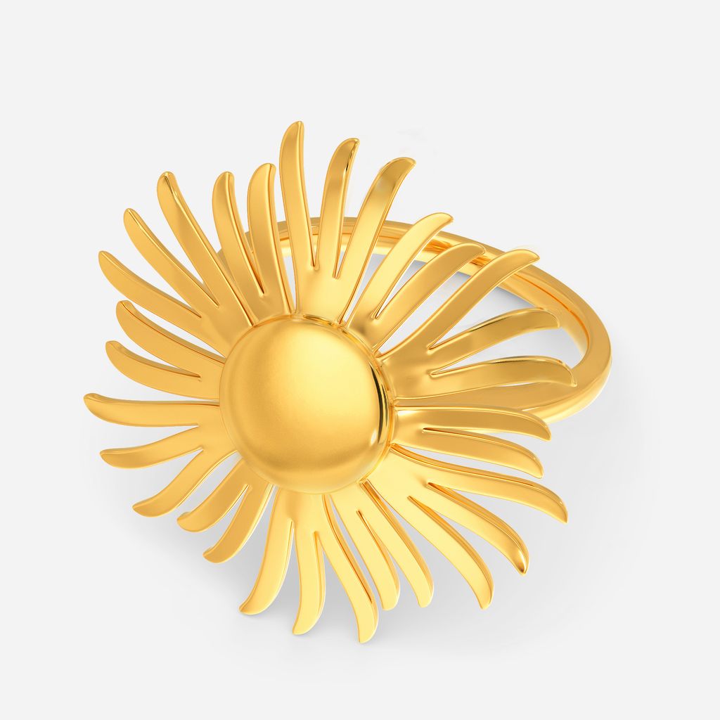 Whimsical Sun Gold Rings alternate view 3