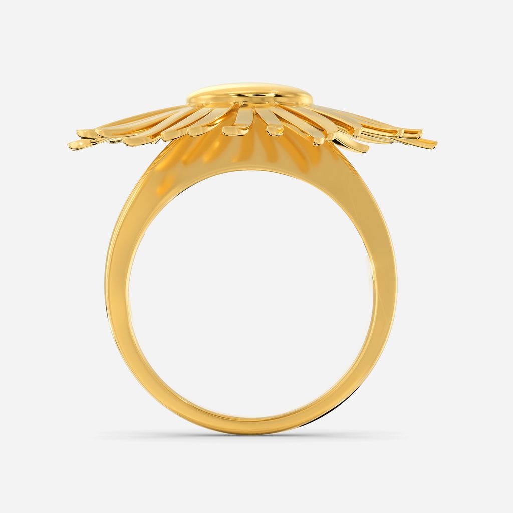 Whimsical Sun Gold Rings image