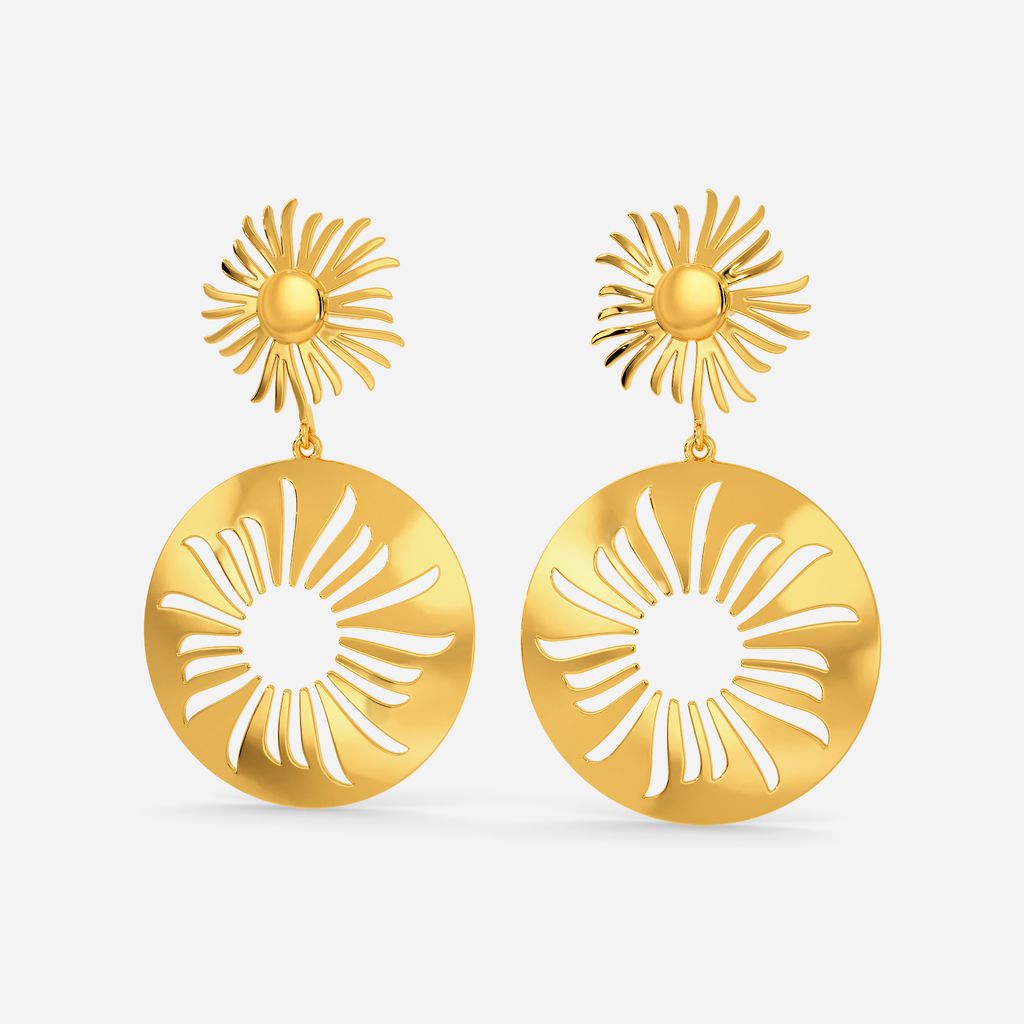 Sunny Day Out Gold Earrings