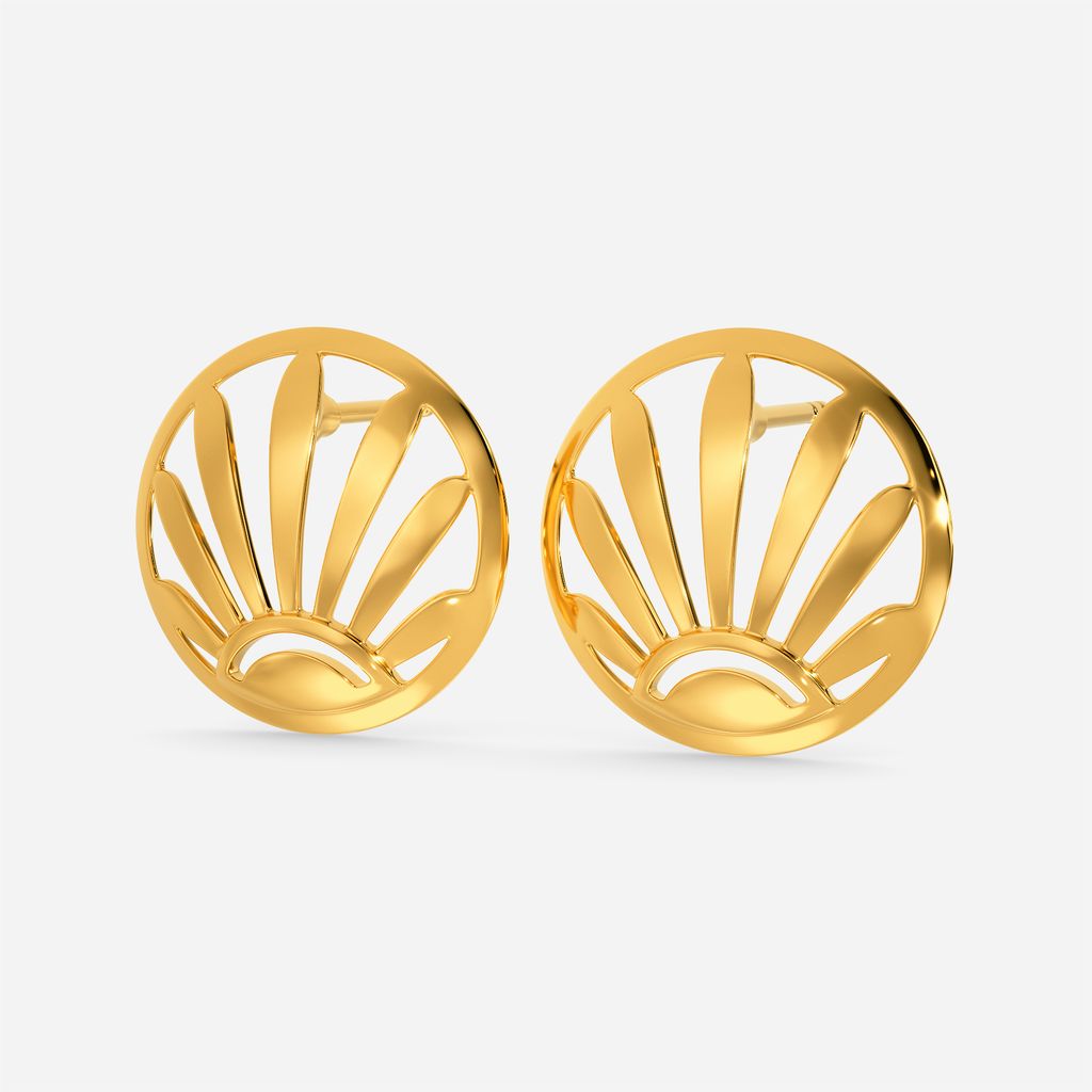 Sun Tuned Gold Earrings