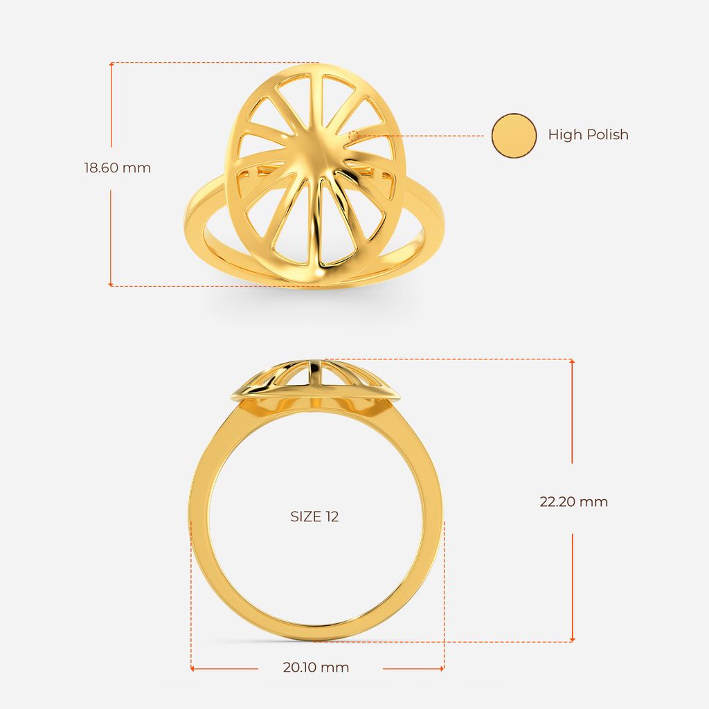 Scoop O Sun Gold Rings image
