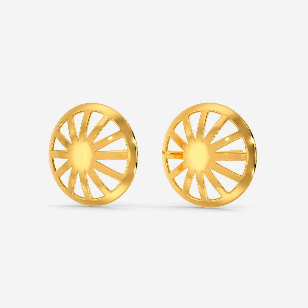 Scoop O Sun Gold Earrings