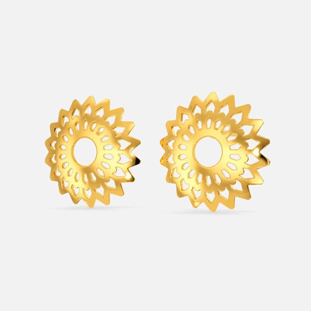 Spirit O Sun Gold Earrings