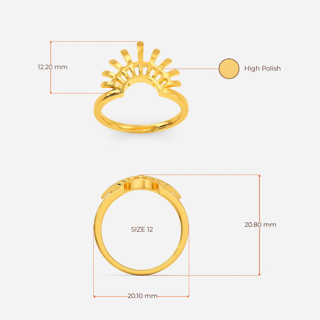 Sunset Soiree Gold Rings image