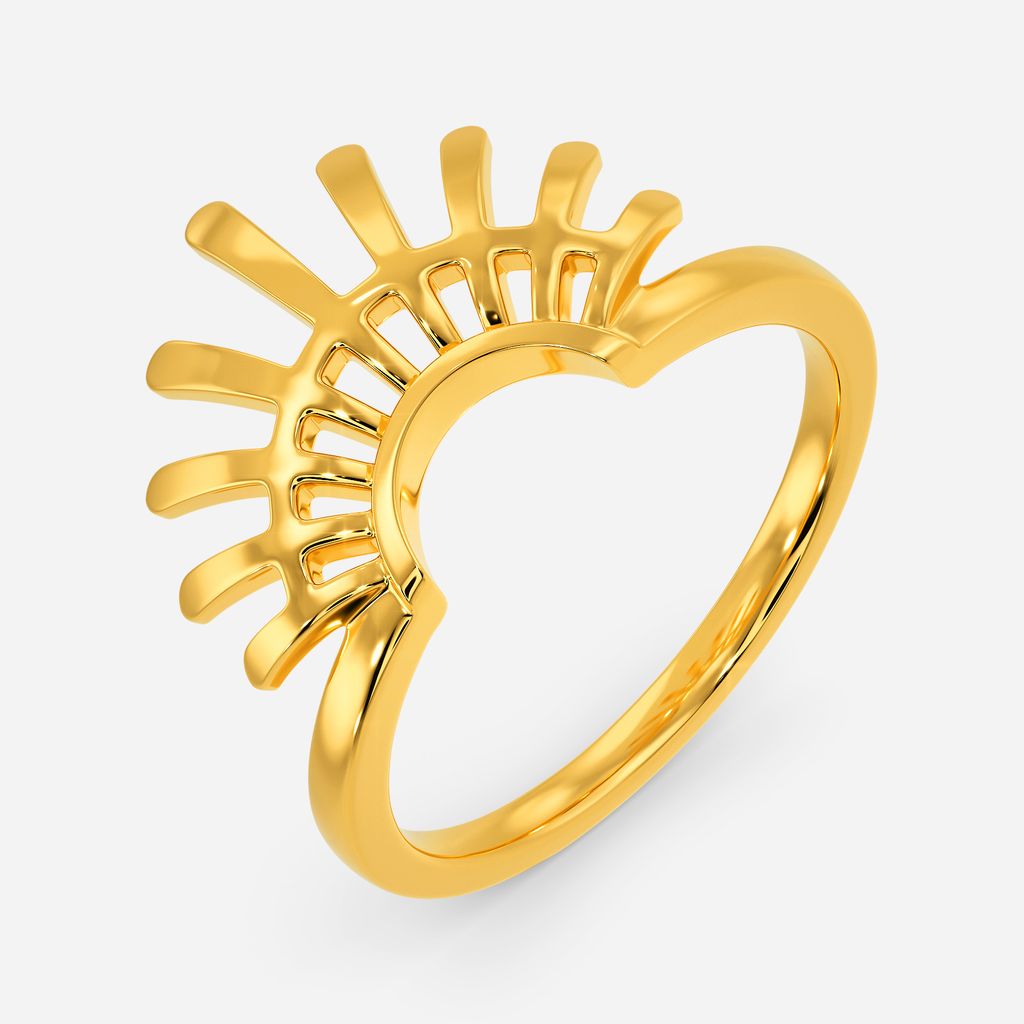 Sunset Soiree Gold Rings