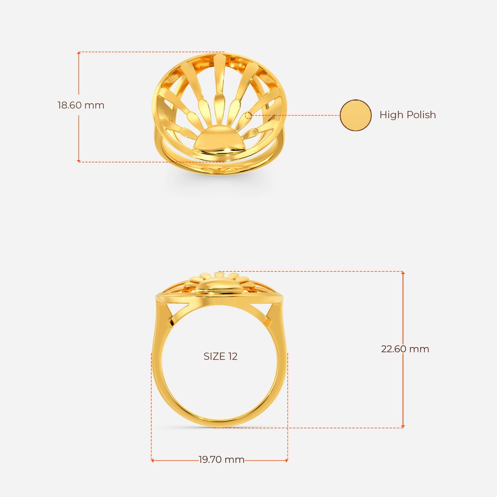 Totally Sunlit Gold Rings image