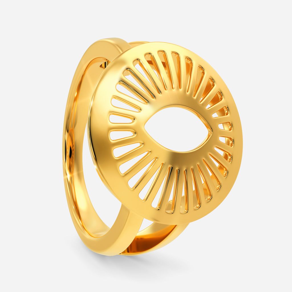 Radiant Rays Gold Rings image