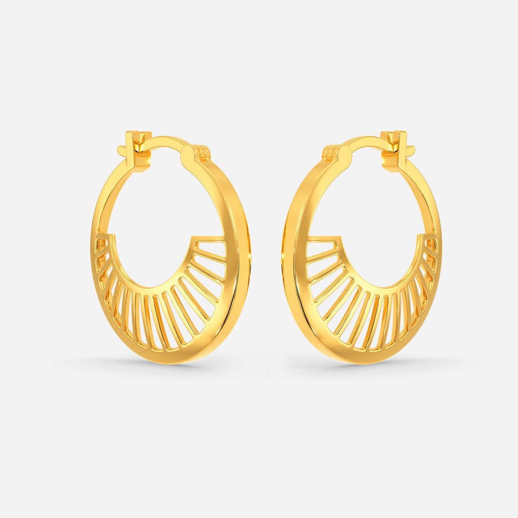 Radiant Rays Gold Earrings
