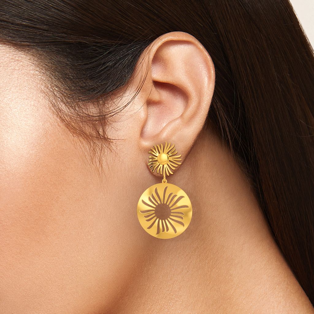 Sunny Day Out Gold Earrings