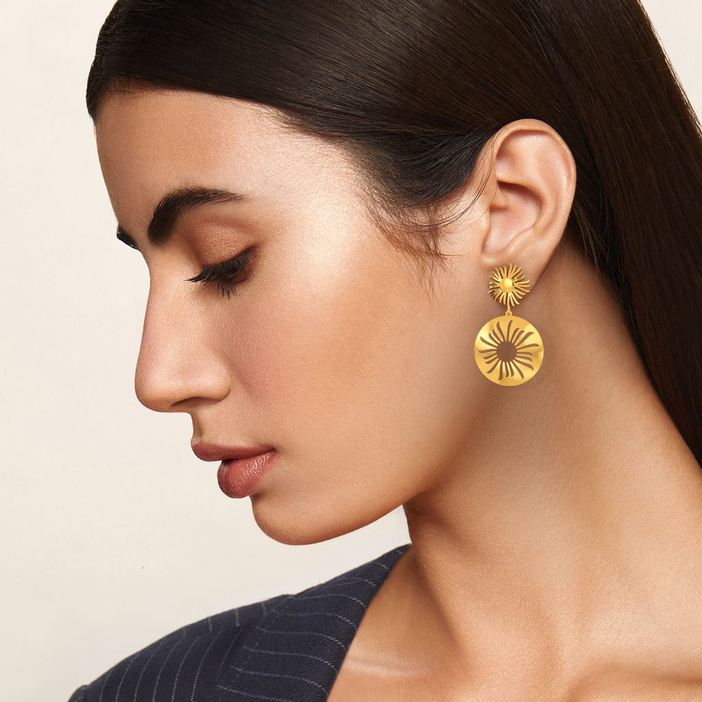 Sunny Day Out Gold Earrings