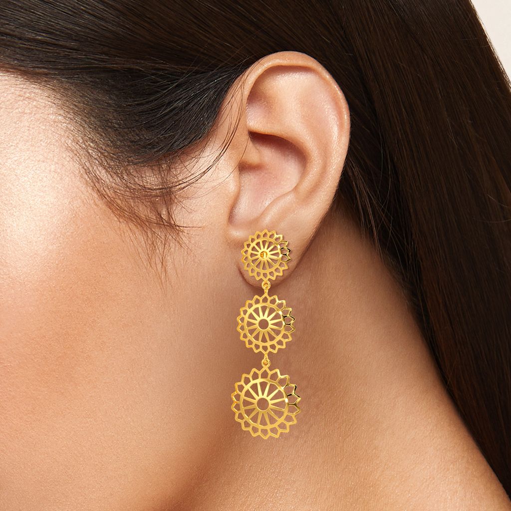 Sunny Surprise Gold Earrings