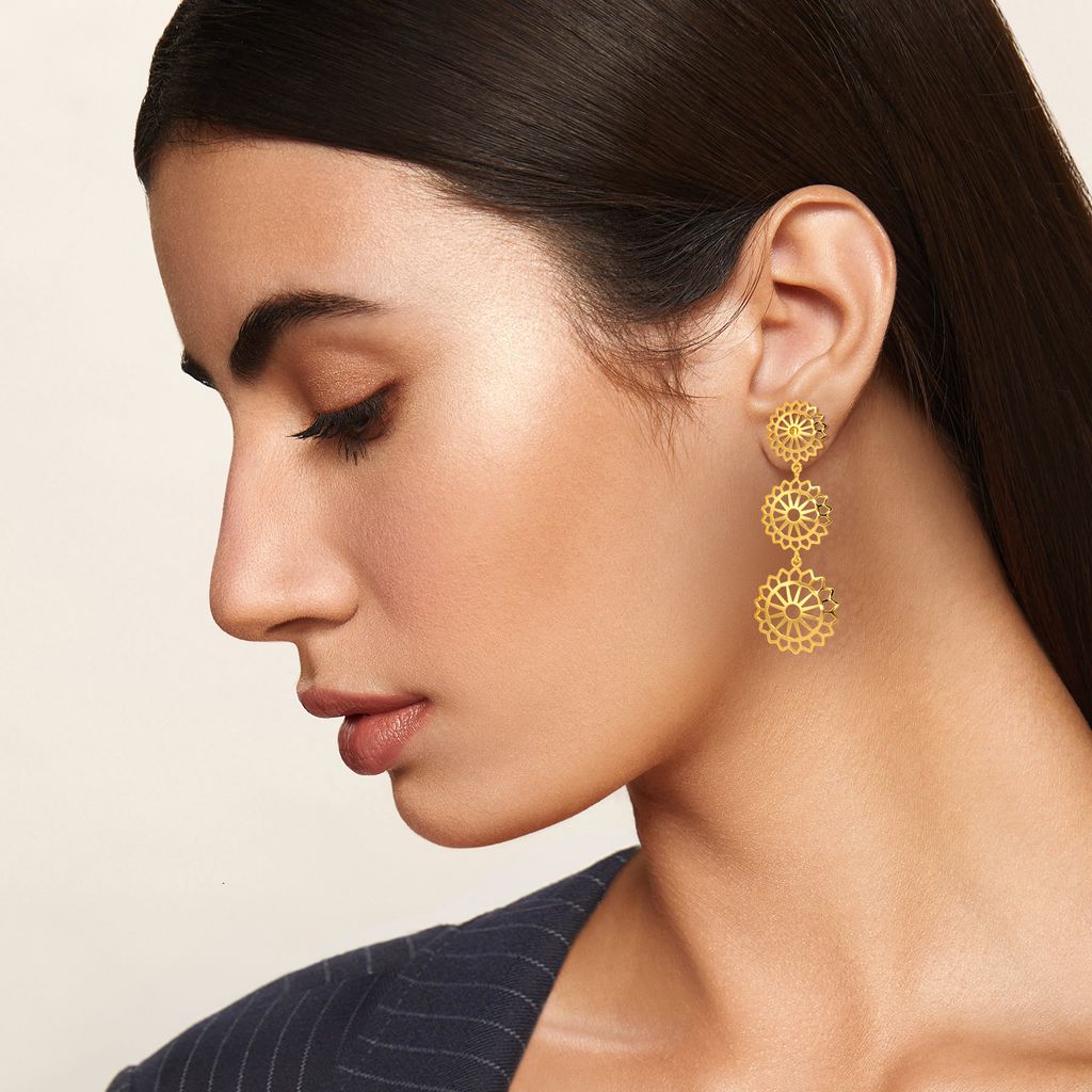Sunny Surprise Gold Earrings