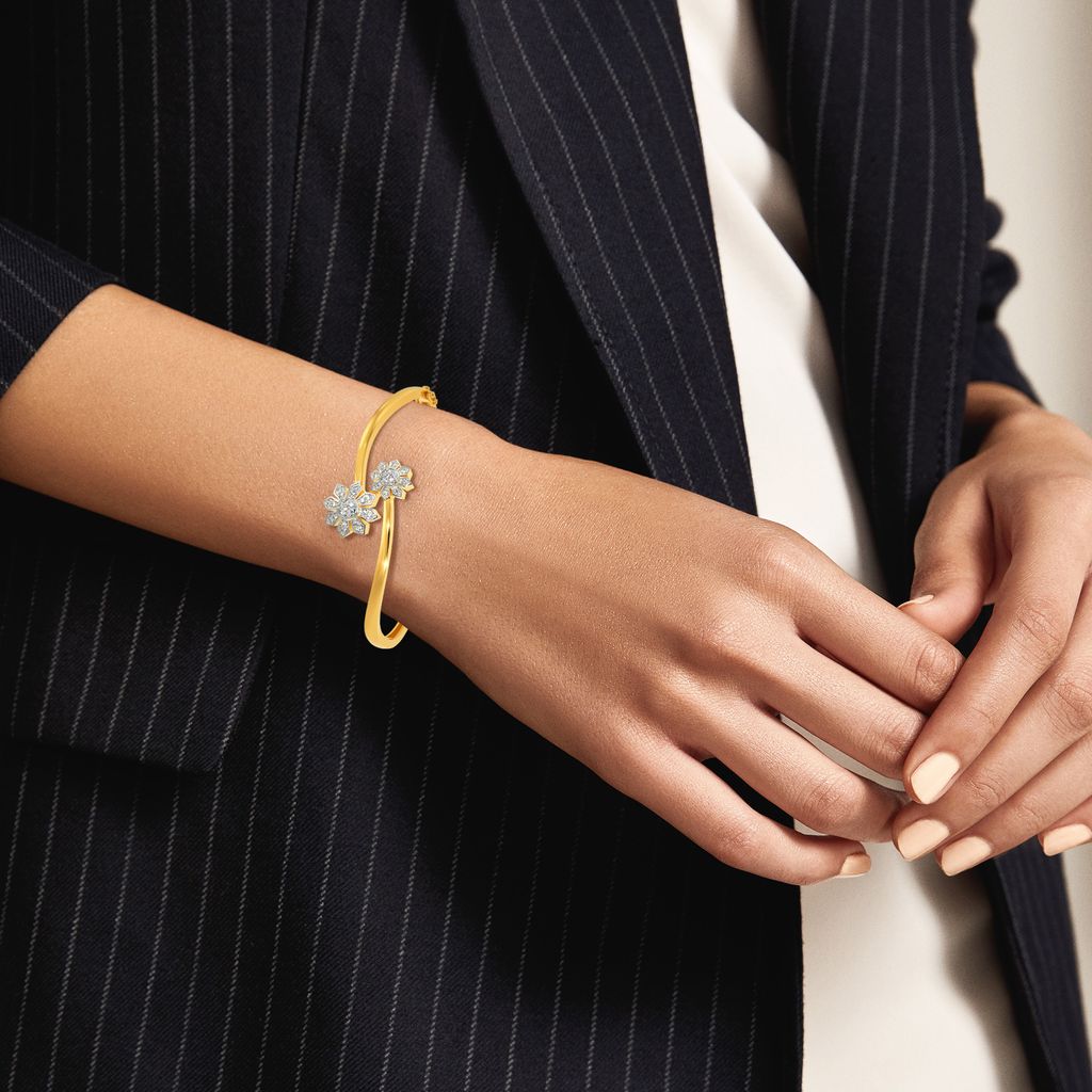 Brighter Than Sun Diamond Bangles