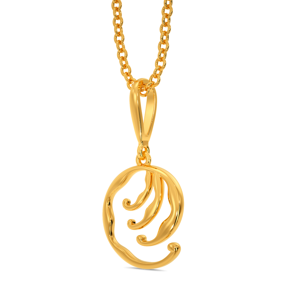 Ocean's Echo Gold Pendants