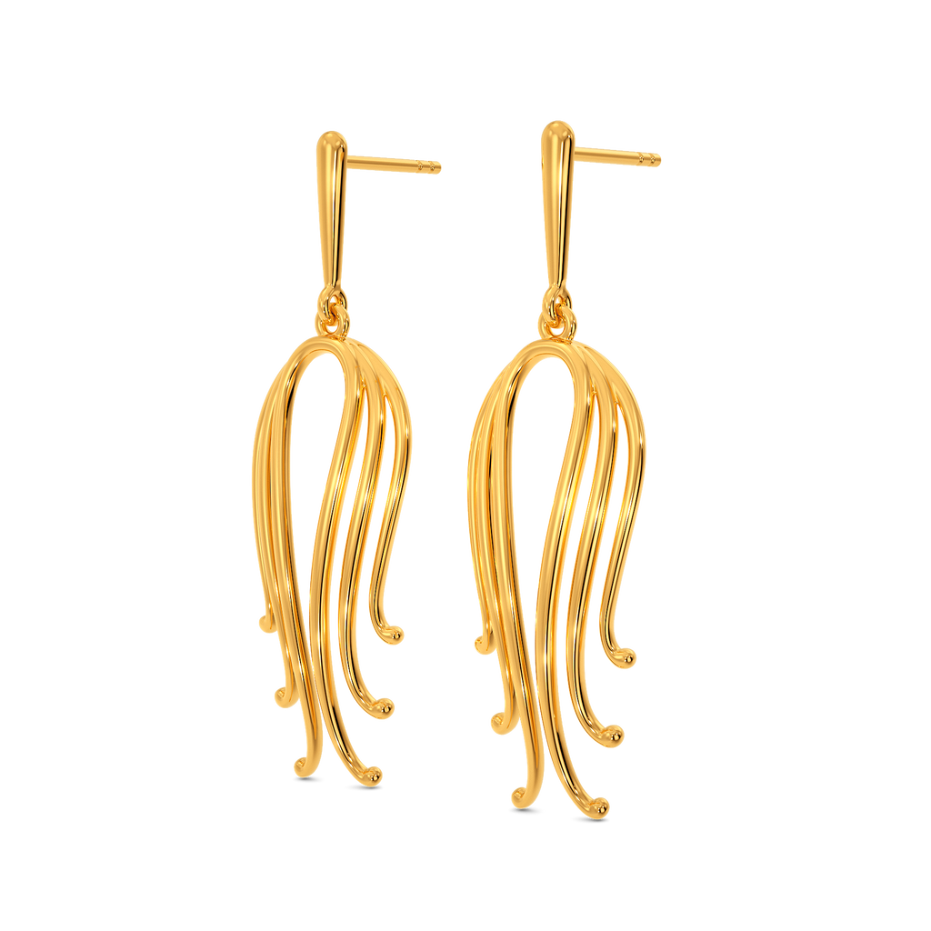 Mystery Waters Gold Earrings