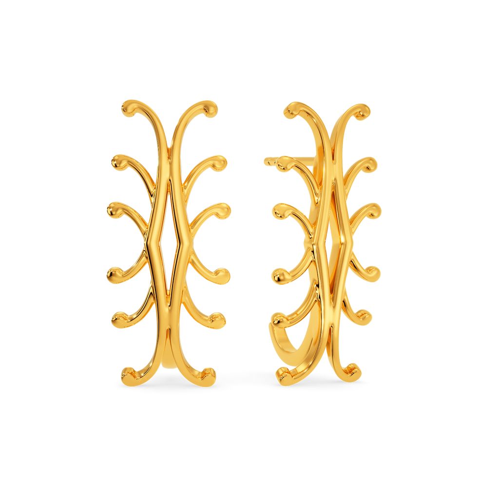 Mystery Waters Gold Earrings