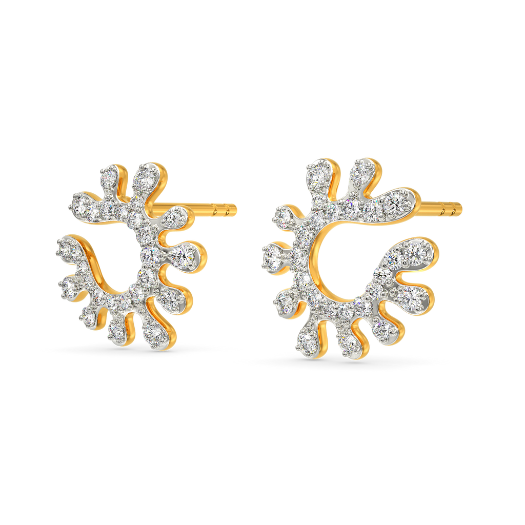 Aquamarine  Diamond Earrings