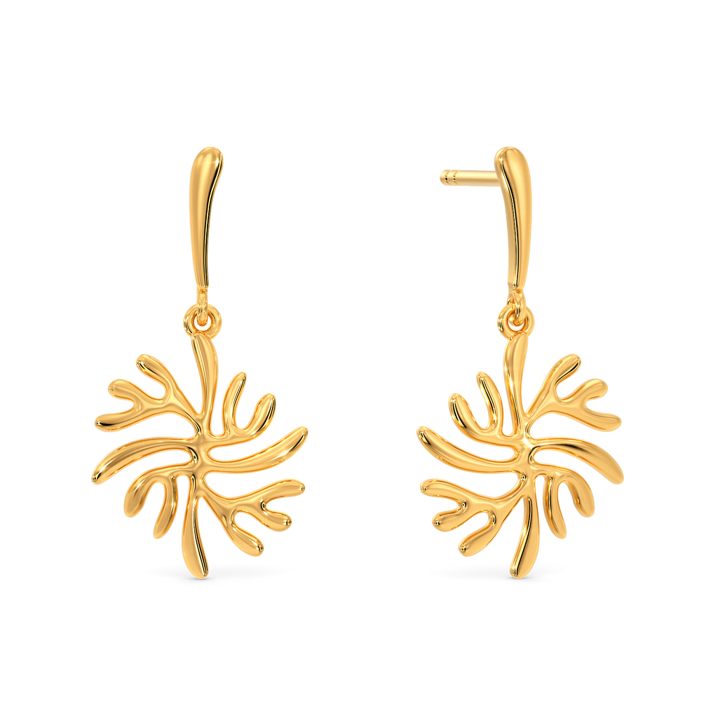 Ocean Escape Gold Earrings