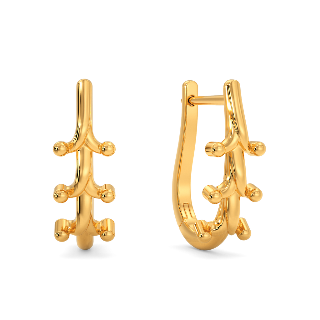 Coral Dream Gold Earrings