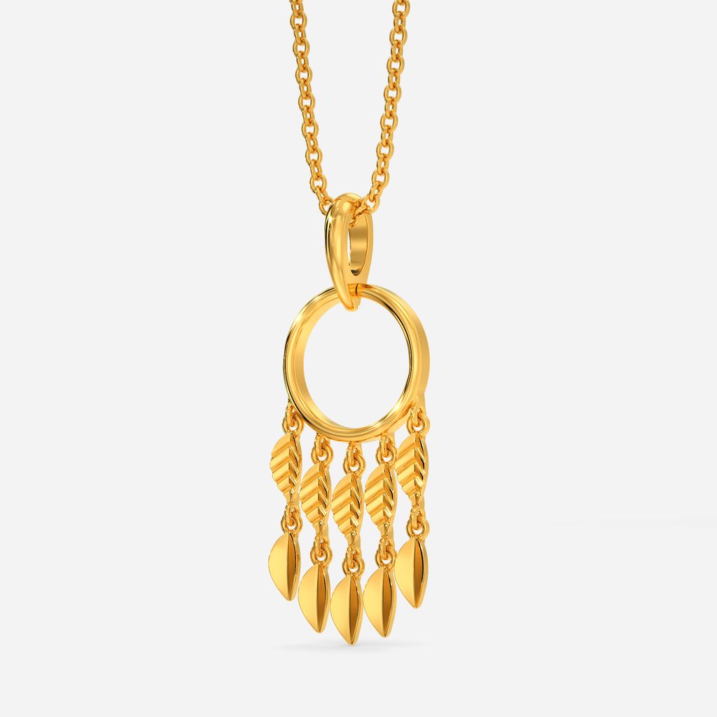 Greek Olive Gold Pendants