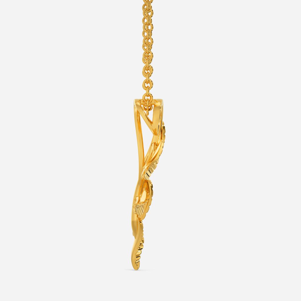 Olive Leaves Gold Pendants