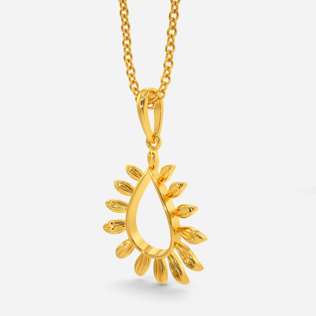 Drawn Vine Gold Pendants