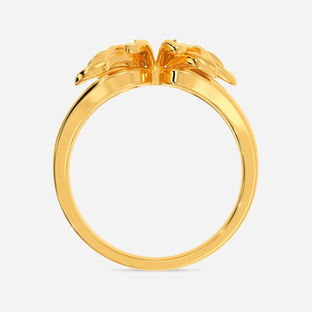 Twin Leaf Gold Rings image