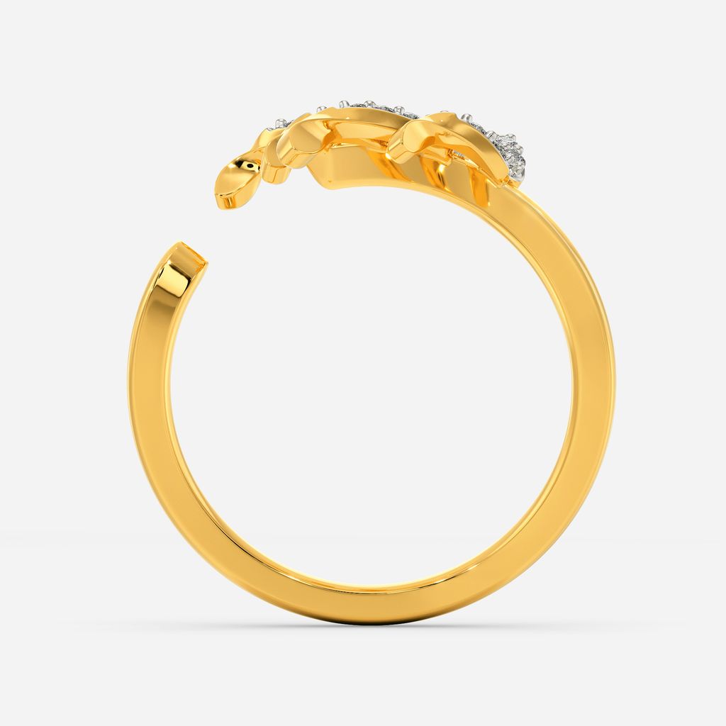 Twisted leaves Diamond Rings image