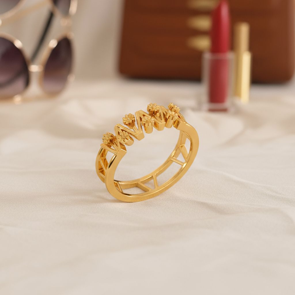 Lace Reimagined Gold Rings image