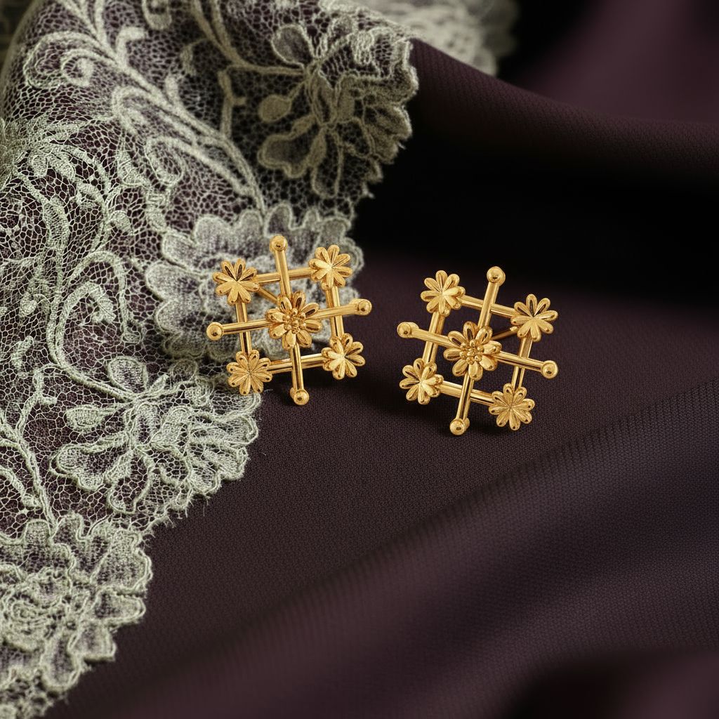 Lace Obsessed Gold Earrings