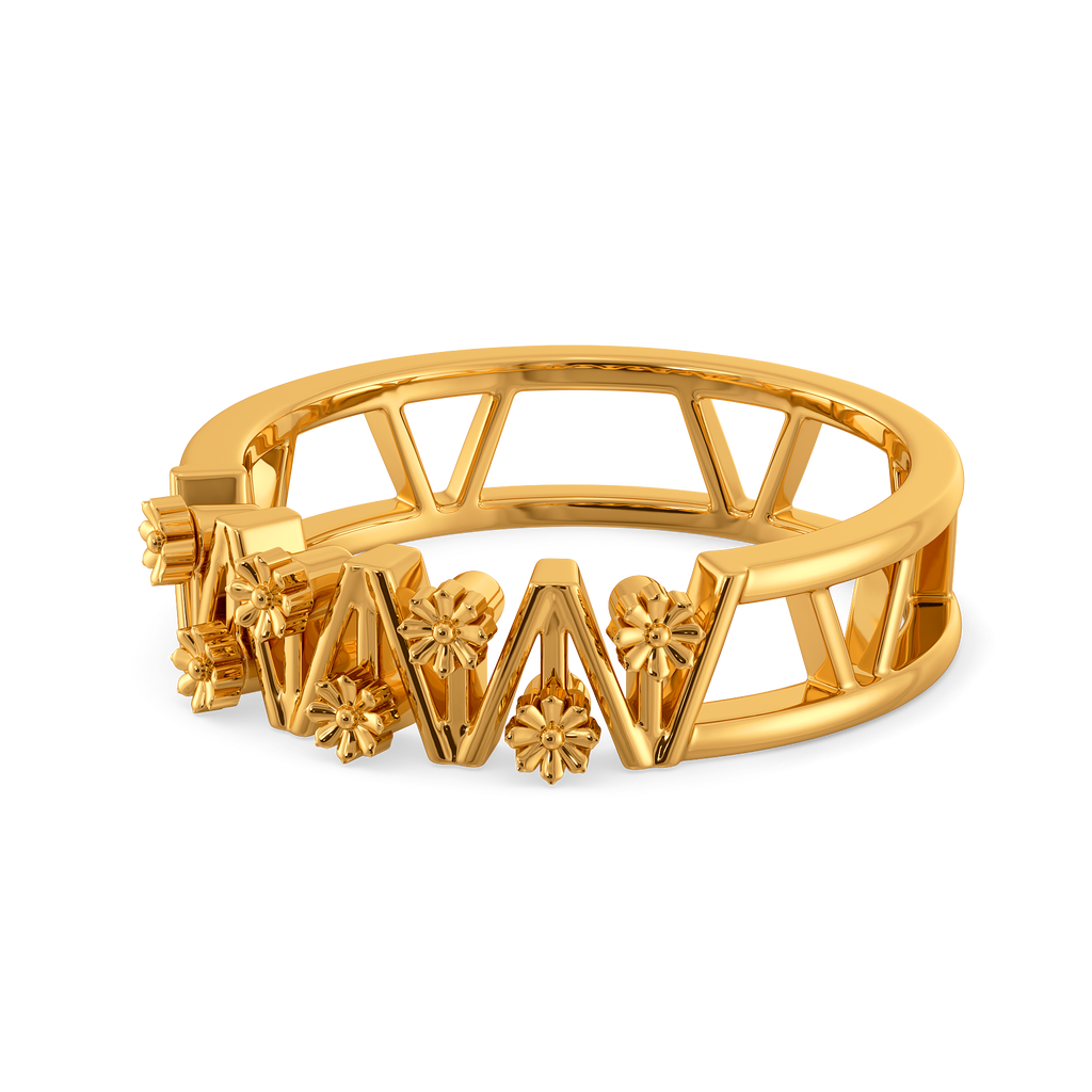 Lace Reimagined Gold Rings alternate view 2