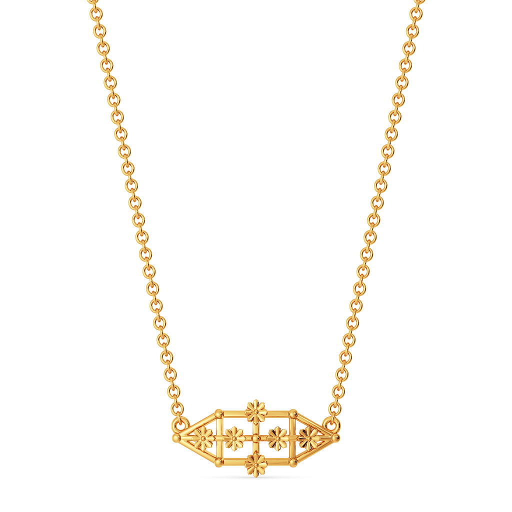 Lace Reimagined Gold Necklaces