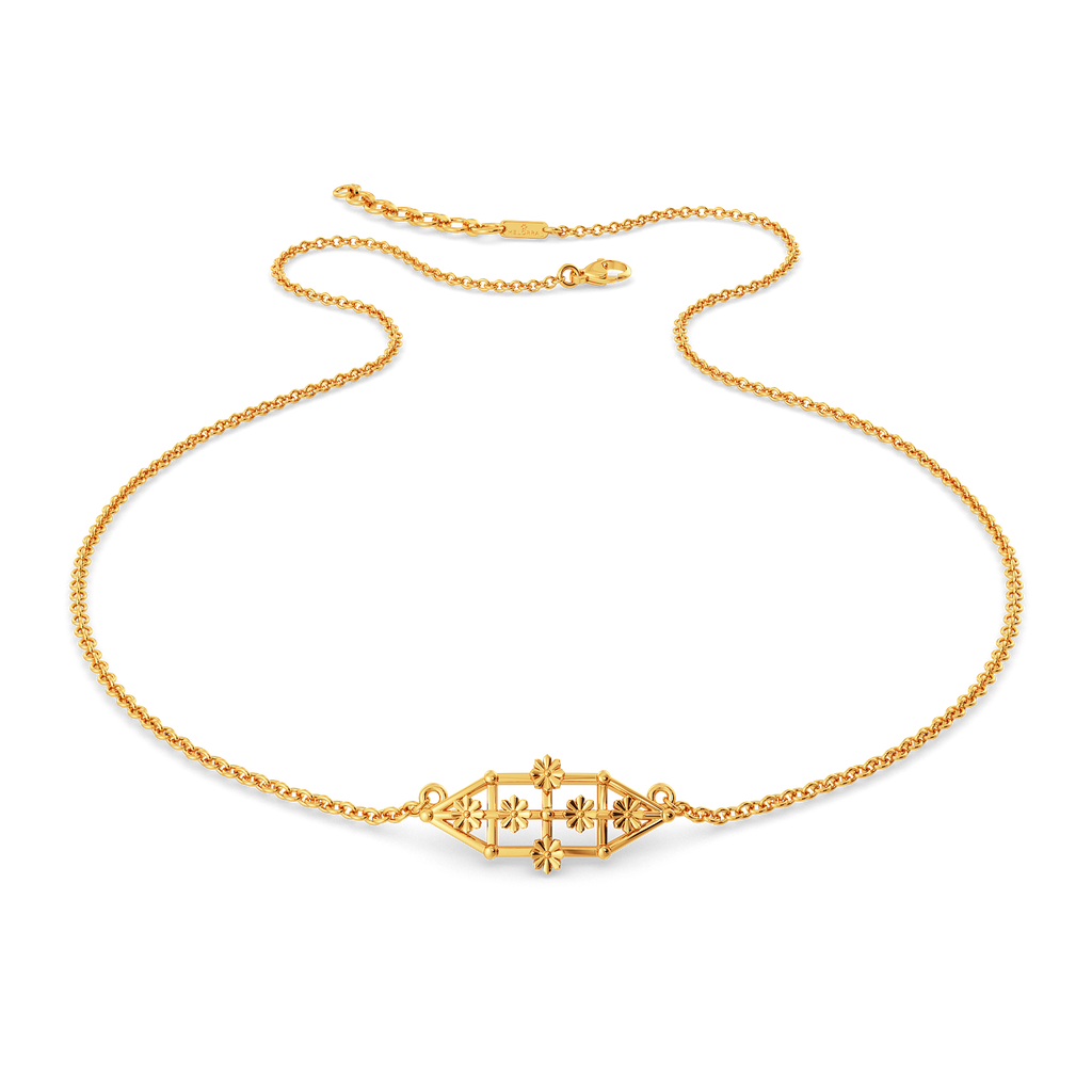 Lace Reimagined Gold Necklaces