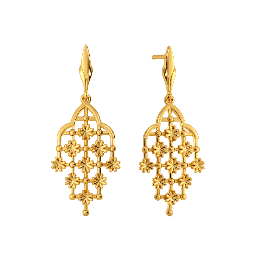 Lace Obsessed Gold Earrings