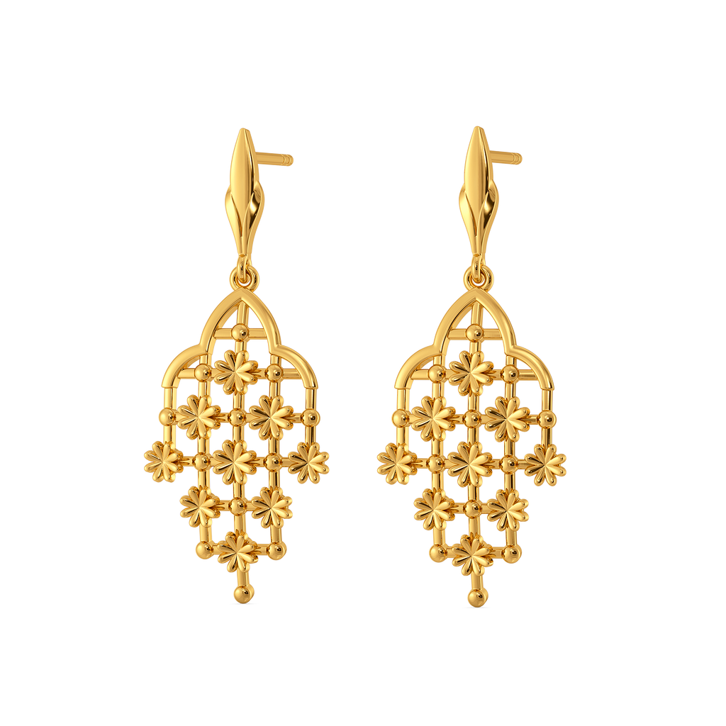 Lace Obsessed Gold Earrings