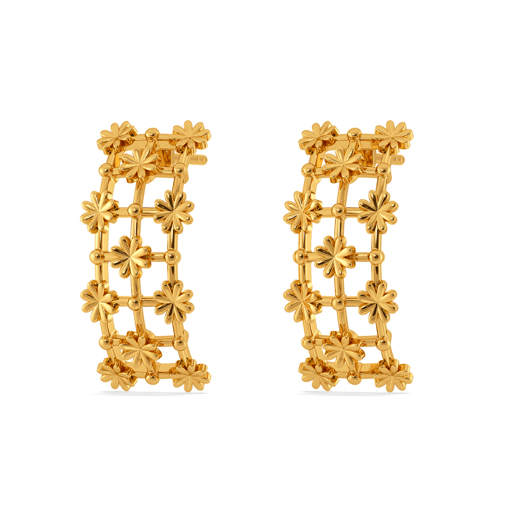Lace Obsessed Gold Earrings