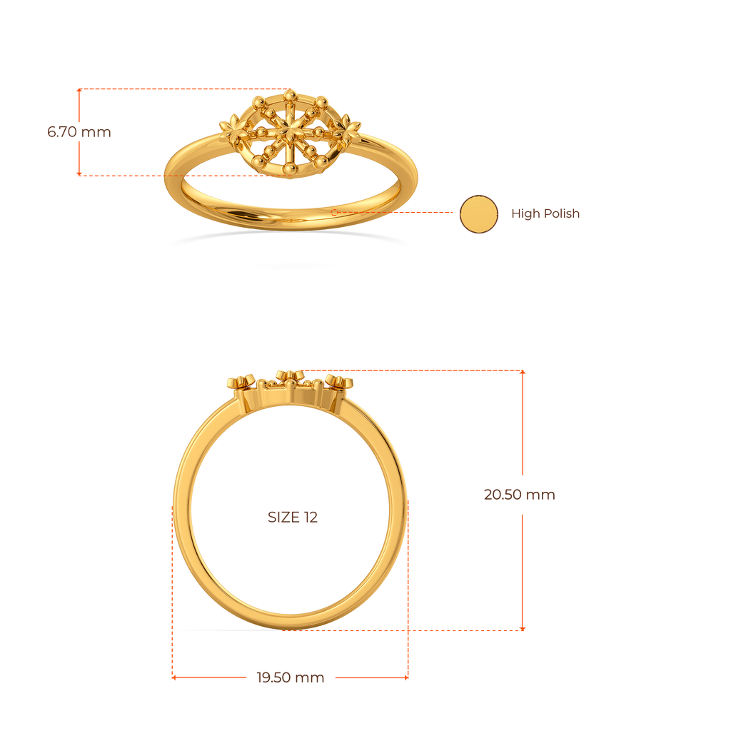 Lovely Lace Gold Rings image