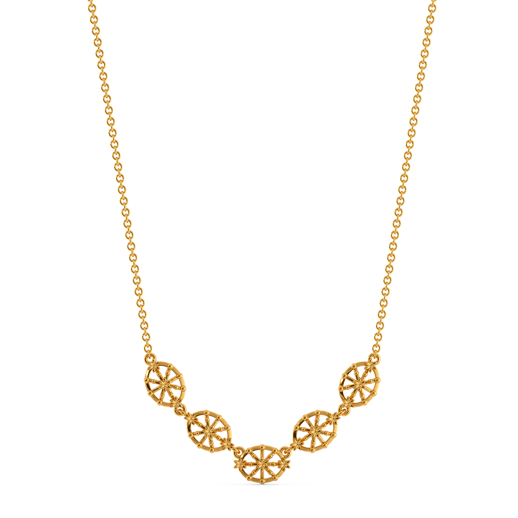 Lovely Lace Gold Necklaces
