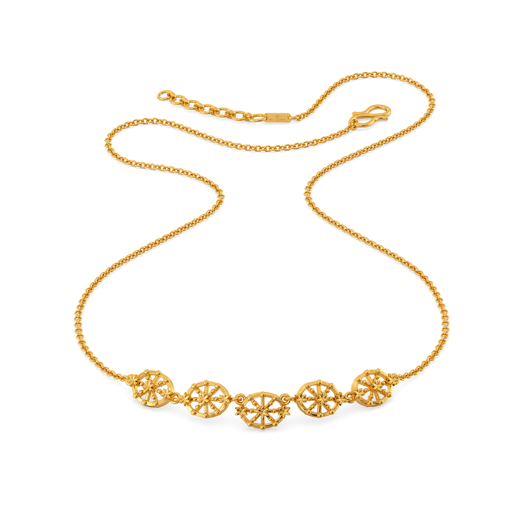 Lovely Lace Gold Necklaces