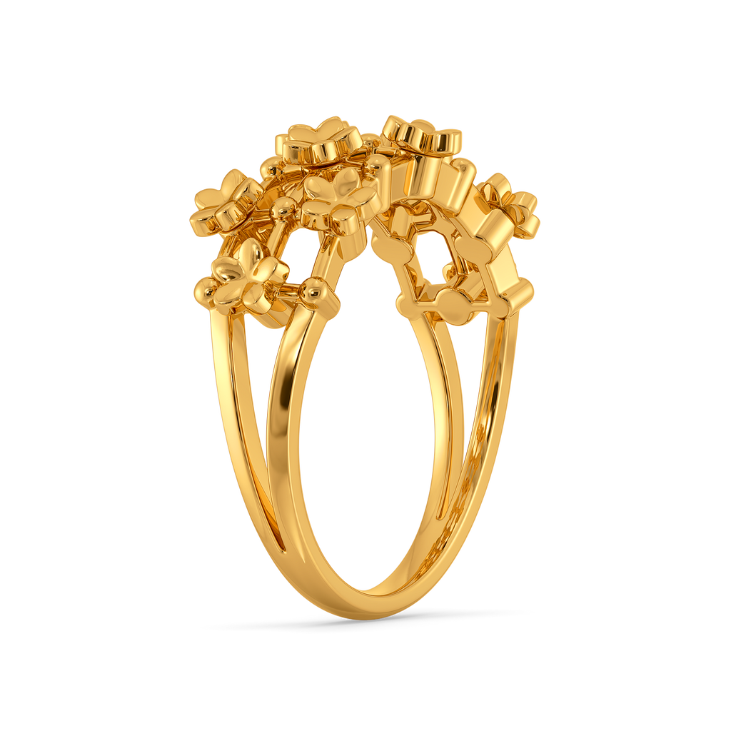 Bloom Lace Gold Rings image