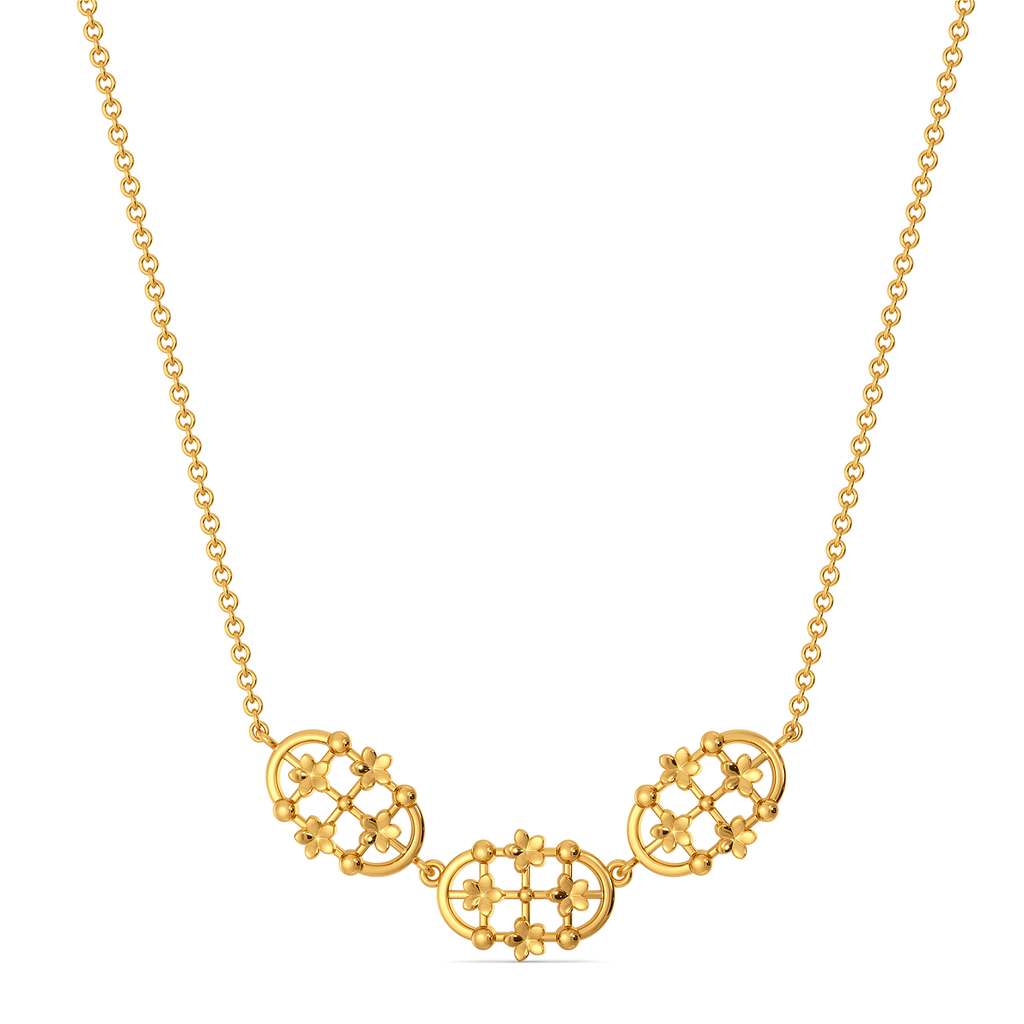 Bloom Lace Gold Necklaces
