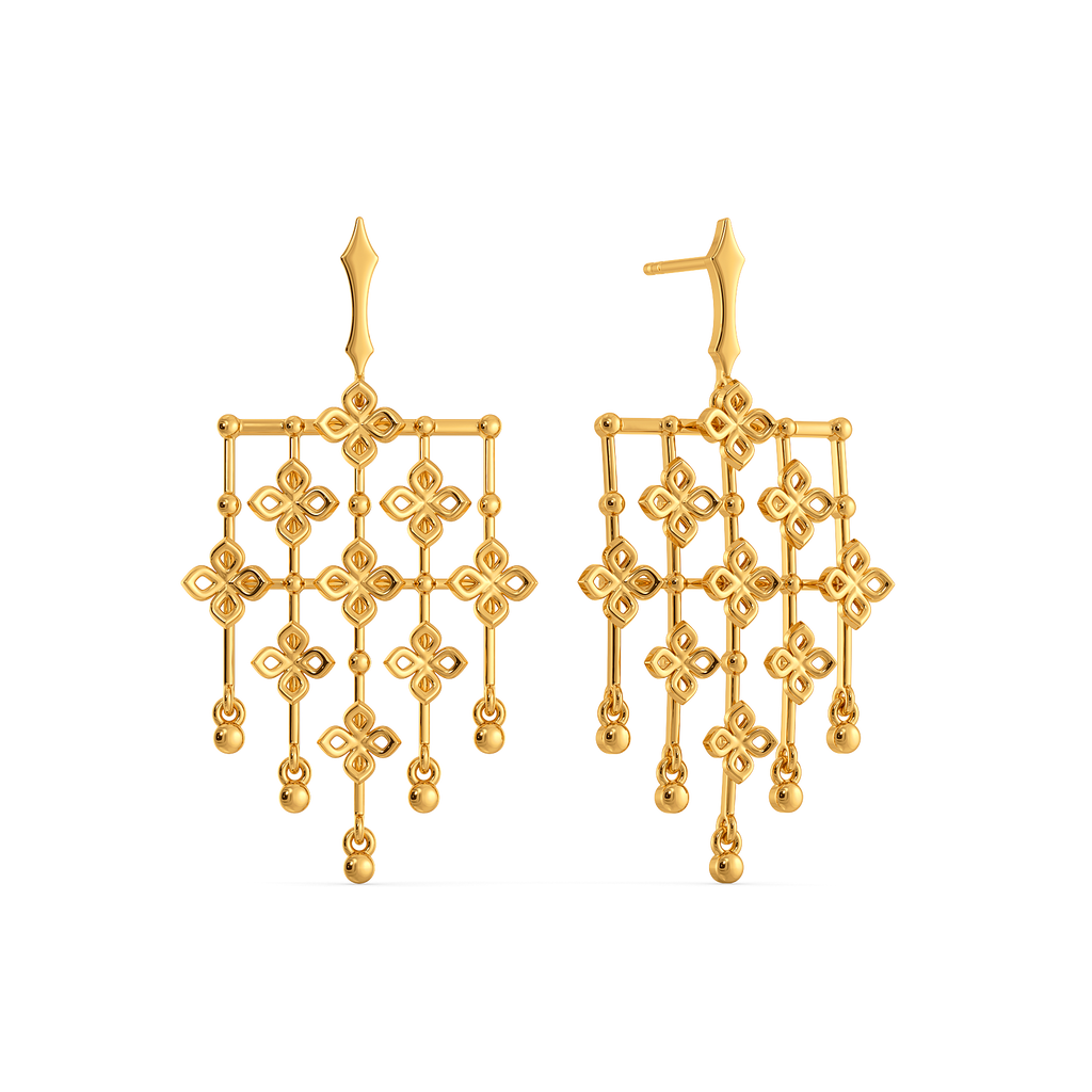Wear Like Lace Gold Earrings
