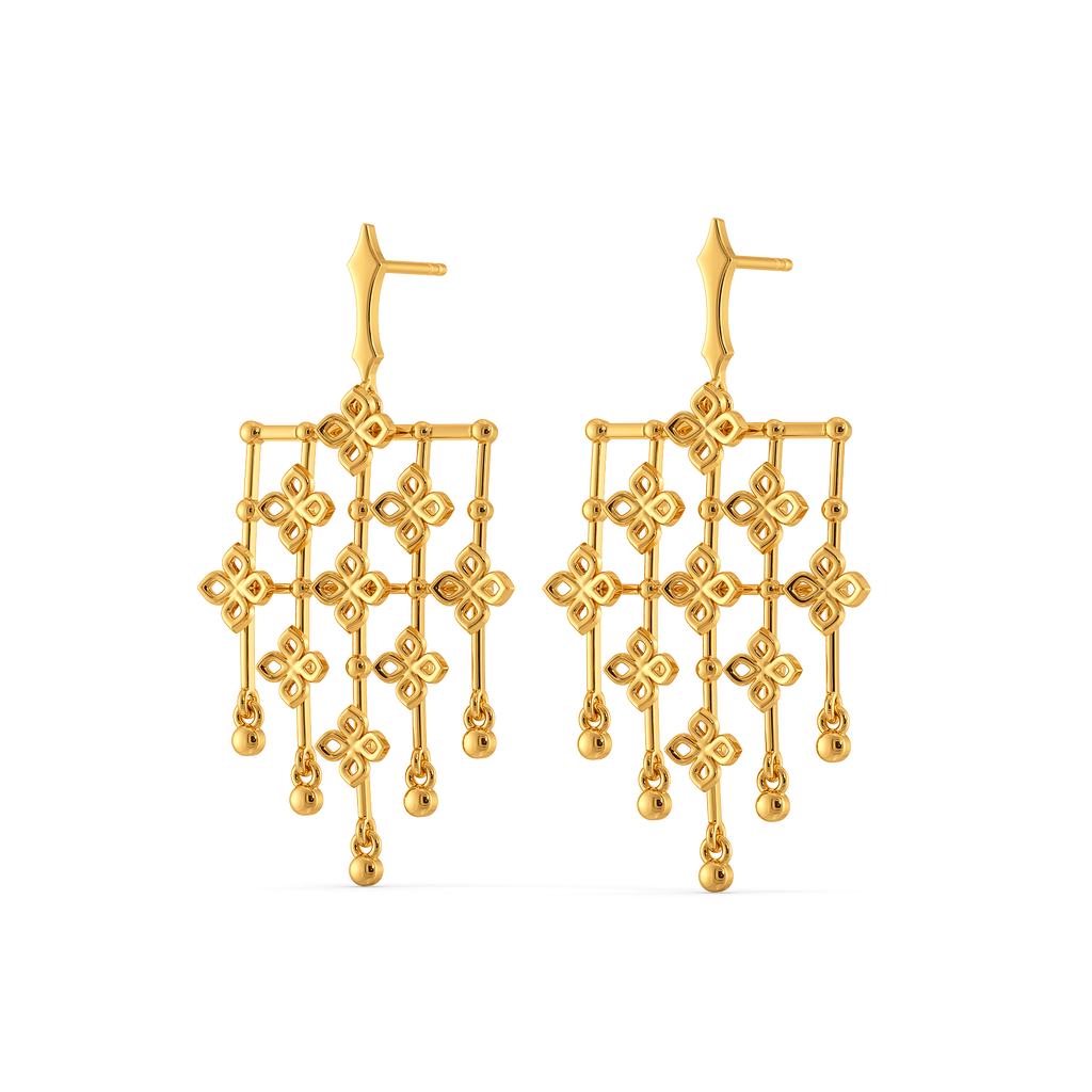 Wear Like Lace Gold Earrings