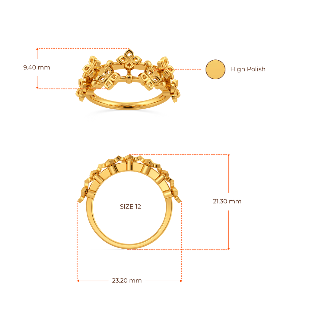 Wear Like Lace Gold Rings image