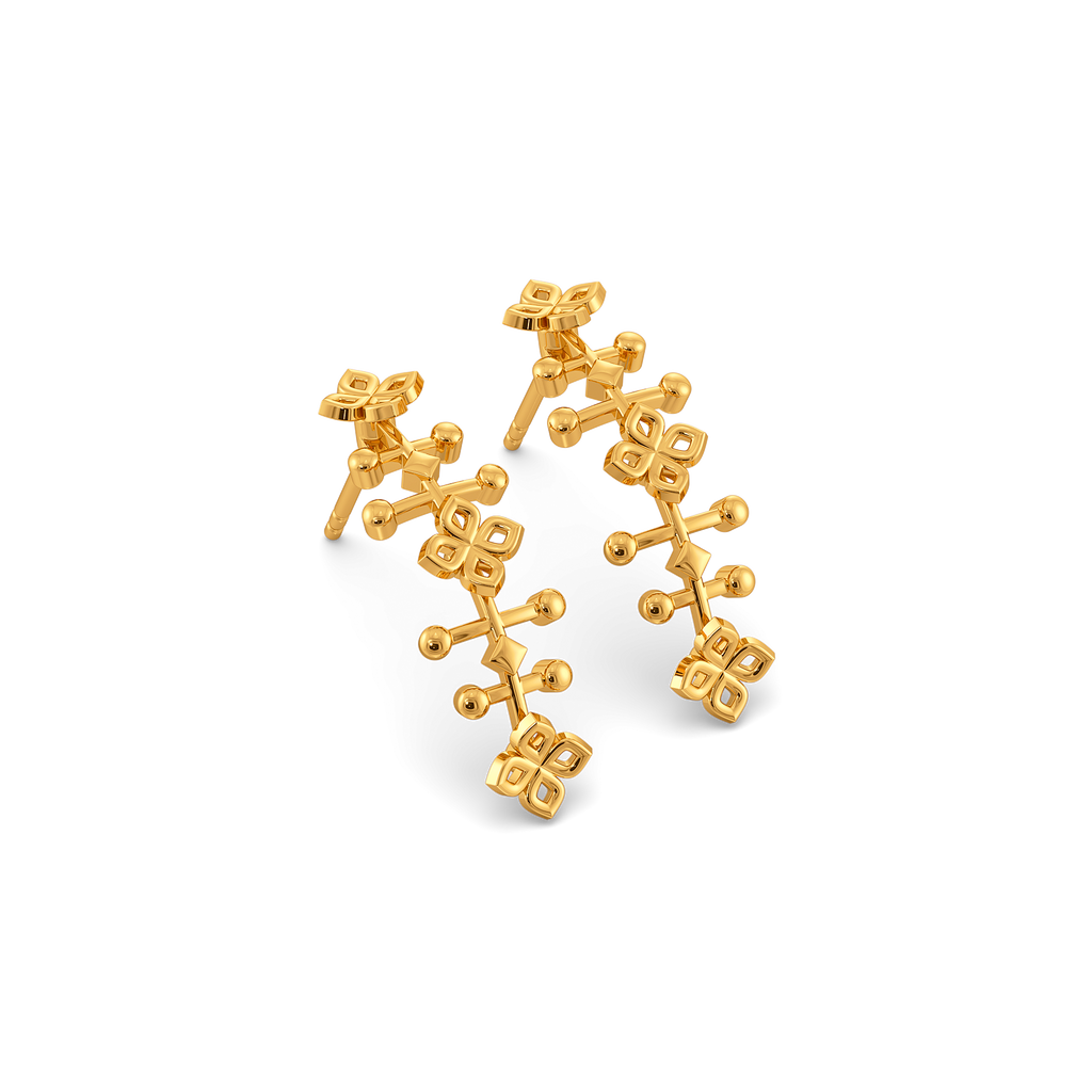 Wear Like Lace Gold Earrings